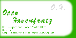 otto hasenfratz business card